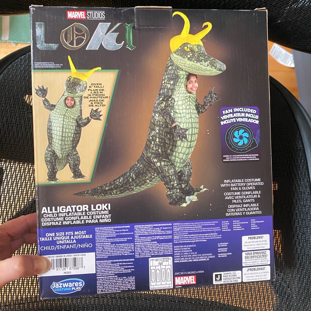 Alligator Costume Kids Halloween Alligator Loki - Picture 2 of 4